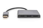 DIGITUS Hub/Koncentrator 3-portowy DisplayPort na 2xDisplayPort/1xHDMI 4K 60Hz UHD 0,2m - DS-45336 - Zdjęcie 6