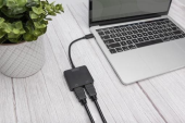 DIGITUS Hub/Koncentrator 2-portowy USB Typ C/2x HDMI 4K/60Hz HDR HDCP 2.2 MST - DS-45338 - Zdjęcie 2