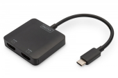 DIGITUS Hub/Koncentrator 2-portowy USB Typ C/2x HDMI 4K/60Hz HDR HDCP 2.2 MST - DS-45338 - Zdjęcie 1