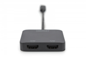 DIGITUS Hub/Koncentrator 2-portowy USB Typ C/2x HDMI 4K/60Hz HDR HDCP 2.2 MST - DS-45338 - Zdjęcie 3