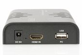 DIGITUS Przedłużacz/Extender KVM (HDMI+USB) do 120m po Cat.5e UTP lub IP, 1080p FHD 60Hz, audio (zestaw) - DS-55202 - Zdjęcie 4