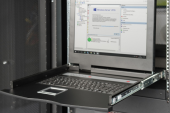 DIGITUS Konsola 17 LCD z touchpad bez KVM 1U klawiatura US - DS-72210-1US - Zdjęcie 3