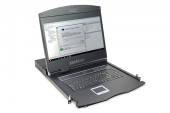 DIGITUS Konsola 19 LCD z touchpad bez KVM 1U klawiatura US - DS-72211-1US - Zdjęcie 1