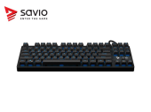 Elmak Klawiatura mechaniczna gamingowa Savio Tempest RX TKL Outemu BLUE, LED niebieski, NKRO, Anty-ghosting - SAVGK-TEMPEST BLUE - Zdjęcie 3