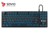 Elmak Klawiatura mechaniczna gamingowa Savio Tempest RX TKL Outemu BLUE, LED niebieski, NKRO, Anty-ghosting - SAVGK-TEMPEST BLUE - Zdjęcie 1