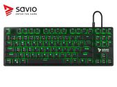 Elmak Mechaniczna klawiatura gamingowa Savio Tempest RX TKL Outemu Brown, LED zielony, NKRO, Anty-ghosting - SAVGK-TEMPEST BROWN - Zdjęcie 1
