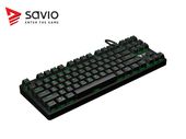 Elmak Mechaniczna klawiatura gamingowa Savio Tempest RX TKL Outemu Brown, LED zielony, NKRO, Anty-ghosting - SAVGK-TEMPEST BROWN - Zdjęcie 7
