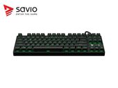 Elmak Mechaniczna klawiatura gamingowa Savio Tempest RX TKL Outemu Brown, LED zielony, NKRO, Anty-ghosting - SAVGK-TEMPEST BROWN - Zdjęcie 8