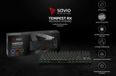 Elmak Mechaniczna klawiatura gamingowa Savio Tempest RX TKL Outemu Brown, LED zielony, NKRO, Anty-ghosting - SAVGK-TEMPEST BROWN - Zdjęcie 10