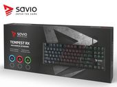 Elmak Klawiatura mechaniczna gamingowa Savio Tempest RX TKL Outemu RED, LED czerwony, NKRO, Anty-ghosting - SAVGK-TEMPEST RED - Zdjęcie 5