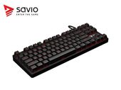 Elmak Klawiatura mechaniczna gamingowa Savio Tempest RX TKL Outemu RED, LED czerwony, NKRO, Anty-ghosting - SAVGK-TEMPEST RED - Zdjęcie 7