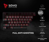 Elmak Klawiatura mechaniczna gamingowa Savio Tempest RX TKL Outemu RED, LED czerwony, NKRO, Anty-ghosting - SAVGK-TEMPEST RED - Zdjęcie 12
