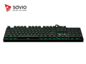Elmak Mechaniczna klawiatura gamingowa Savio Tempest RX FULL Outemu Brown, LED zielony, NKRO, Anty-ghosting - SAVGK TEMPEST FULL BROWN - Zdjęcie 2