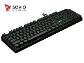 Elmak Mechaniczna klawiatura gamingowa Savio Tempest RX FULL Outemu Brown, LED zielony, NKRO, Anty-ghosting - SAVGK TEMPEST FULL BROWN - Zdjęcie 4