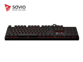 Elmak Klawiatura mechaniczna gamingowa Savio Tempest RX FULL Outemu RED, LED NKRO, Anty-ghosting Czerwony - SAVGK TEMPEST FULL RED - Zdjęcie 2