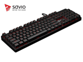 Elmak Klawiatura mechaniczna gamingowa Savio Tempest RX FULL Outemu RED, LED NKRO, Anty-ghosting Czerwony - SAVGK TEMPEST FULL RED - Zdjęcie 4