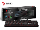 Elmak Klawiatura mechaniczna gamingowa Savio Tempest RX FULL Outemu RED, LED NKRO, Anty-ghosting Czerwony - SAVGK TEMPEST FULL RED - Zdjęcie 5