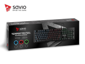 Elmak Klawiatura mechaniczna gamingowa Savio Tempest RX FULL Outemu RED, LED NKRO, Anty-ghosting Czerwony - SAVGK TEMPEST FULL RED - Zdjęcie 6
