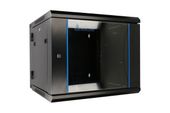 EXTRALINK Szafka wisząca rack 9U 600x600 czarna dwusekcyjna - EX.12943 - Zdjęcie 3