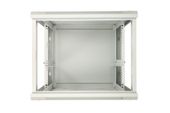 EXTRALINK Szafka wisząca rack 9U 600x450 szara metalowe drzwi  - EX.13018 - Zdjęcie 3