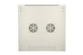 EXTRALINK Szafka wisząca rack 9U 600x450 szara metalowe drzwi  - EX.13018 - Zdjęcie 7
