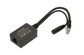 EXTRALINK Inwerter PoE 1 portowy wejście 1x1000Mb/s RJ45/Jack 10-24V, wyjście 24V  - EX.14688 - Zdjęcie 2