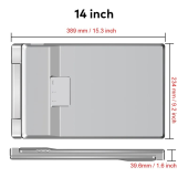 EXTRALINK Przenośne monitory do laptopa Smart Life S7 14'', 2 monitory  IPS,1080p Full HD  - EX.21564 - Zdjęcie 3