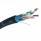 EXTRALINK Kabel sieciowy CAT6 FTP (F/UTP) V2 zewnętrzny skrętka 50M - EX.22523 - Zdjęcie 1