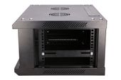 EXTRALINK Szafka wisząca rack 4U 600x600 czarna szklane drzwi - EX.2893 - Zdjęcie 3