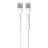 EXTRALINK Patchcord kat.6a U/FTP 1Gbps miedź kabel sieciowy skrętka, łamana końcówka 0.5m biały - EX.38961 - Zdjęcie 3