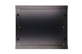 EXTRALINK Szafka wisząca rack 9U 600x600 czarna szklane drzwi  - EX.3968 - Zdjęcie 3