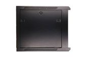 EXTRALINK Szafka wisząca rack 9U 600x600 czarna szklane drzwi  - EX.3968 - Zdjęcie 4