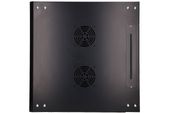 EXTRALINK Szafka wisząca rack 9U 600x600 czarna szklane drzwi  - EX.3968 - Zdjęcie 6