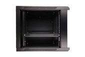 EXTRALINK Szafka wisząca rack 9U 600x450 czarna szklane drzwi  - EX.7249 - Zdjęcie 5