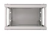 EXTRALINK Szafka wisząca rack 4U 600x600 szara szklane drzwi - EX.8543 - Zdjęcie 3