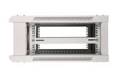 EXTRALINK Szafka wisząca rack 4U 600x600 szara szklane drzwi - EX.8543 - Zdjęcie 6