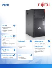 FUJITSU Komputer Esprimo P9010/Win10 i7-10700/16GB/SSD512/DVD                PCK:P9010PC71MPL  - PCK:P9010PC71MPL - Zdjęcie 2