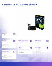 GAINWARD GeForce CUDA GT730 2GB DDR3 PCI-E 64BIT DVI/HDMI/DSub BO - 426018336-3224 - Zdjęcie 5