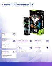 GAINWARD Karta graficzna GeForce RTX 3080 Phoenix GS 10GB GDDR6X 320bit HDMI/3DP LHR - 471056224-2010 - Zdjęcie 2