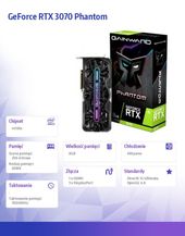 GAINWARD Karta graficzna GeForce RTX 3070 Phantom 8GB GDDR6 256bit HDMI/3DP LHR - 471056224-2171 - Zdjęcie 2
