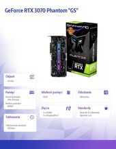 GAINWARD Karta graficzna GeForce RTX 3070 Phantom GS 8GB GDDR6 256bit HDMI/3DP LHR - 471056224-2201 - Zdjęcie 2