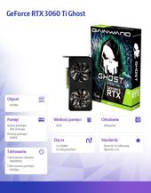 GAINWARD Karta graficzna GeForce RTX 3060 Ti GHOST  8GB GDDR6 256bit HDMI/3DP LHR  - 471056224-2270 - Zdjęcie 6