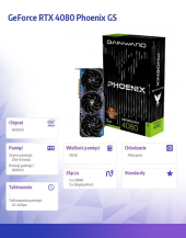 GAINWARD Karta graficzna GeForce RTX 4080 Phoenix GS 16GB GDDR6X 256bit HDMI/3DP  - 471056224-3680 - Zdjęcie 2