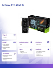 GAINWARD Karta graficzna GeForce RTX 4060 Ti Panther 16GB GDDR6 128bit 3DP/HDMI - 471056224-4120 - Zdjęcie 2