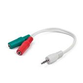 GEMBIRD Adapter mini jack 4-Pin(M)->2x mini jack(F) 20cm  - CCA-417W - Zdjęcie 1