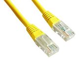 GEMBIRD Patch cord kat.5e osłonka zalewana 0.5M żółty - PP12-0.5M/Y - Zdjęcie 1