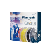 GEMBIRD Filament PLA ekstra elastyczny, 1,75 mm, 1 kg, czarny - 3DP-PLA-FL2-01-BK - Zdjęcie 2