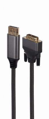 GEMBIRD Kabel DisplayPort do DVI oplot 1.8m  - CC-DPM-DVIM-4K-6 - Zdjęcie 3