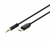 GEMBIRD Kabel USB typu C do stereo 3.5 mm AUX, 1.5 m, czarny  - CCA-CM3.5M-1.5M - Zdjęcie 2