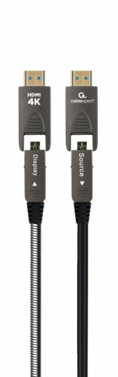 GEMBIRD Kabel optyczny aktywny (AOC) High Speed HDMI D-A        z Ethernetem AOC Armored Series, 30 m - CCAP-HDMIDD-AOC-30M - Zdjęcie 2
